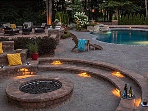 Outdoor Living Firepit, Long Beach, MS