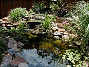 Water Feature Garden, Long Beach, MS